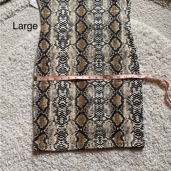 Snakeskin animal print sexy mini dress NWT small large - Picture 12 of 16